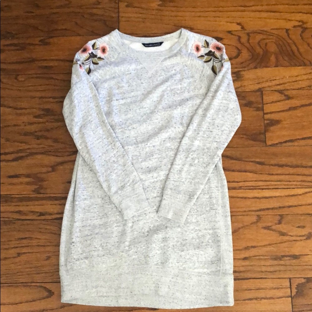 Abercrombie & Fitch Embroidered Sweater Dress